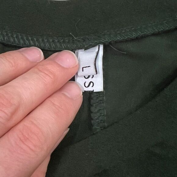 MISSLOOK Green Fleece Mini Shift Dress L - Picture 3 of 4